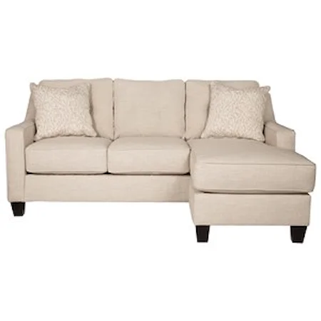 Contemporary Sofa Chaise in Performance Fabric